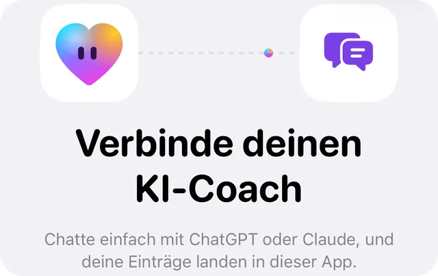 Hearth-Bildschirm zum Verbinden deines KI-Coachs