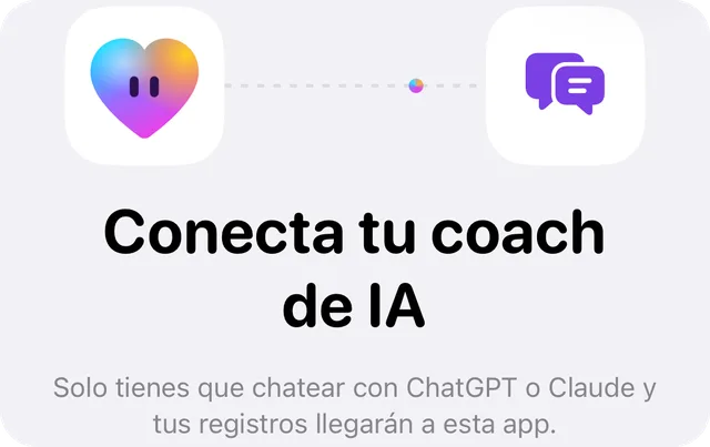 Pantalla de Hearth para conectar tu coach de IA