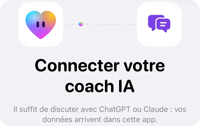 Écran Hearth pour connecter votre coach IA